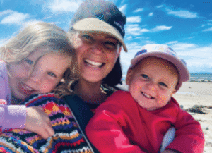 Blueberry Marketing Solution's Pamela Welsh with her children